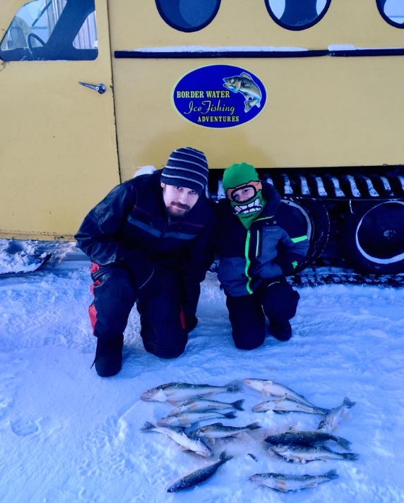 Grandsons' Xmas Eve Catch